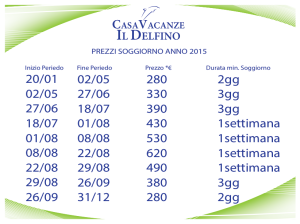 casa vacanze il delfino matera prezzi anno 2015